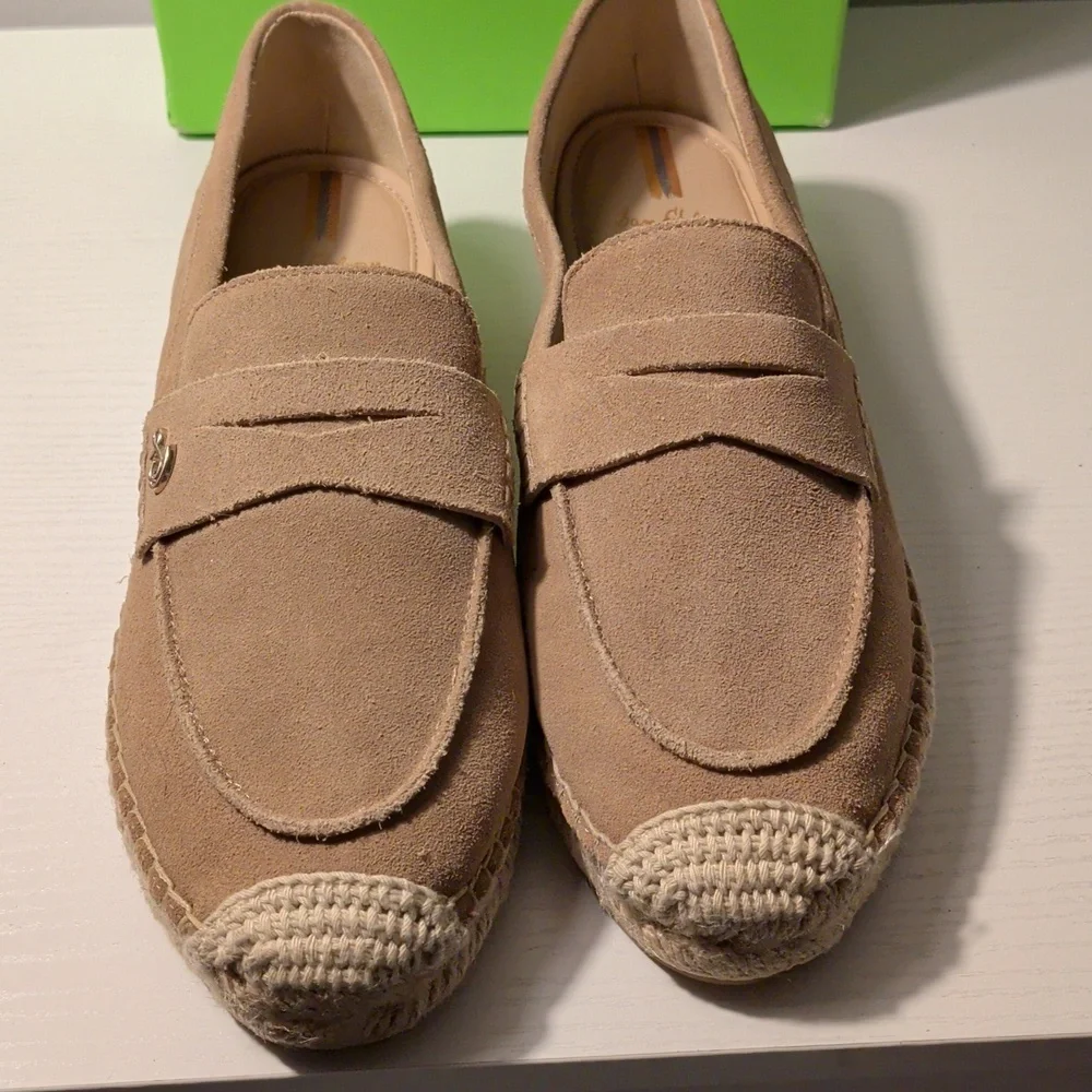 Sam Edelman 8 NIB Suede Loafer Taupe - Picture 4 of 8
